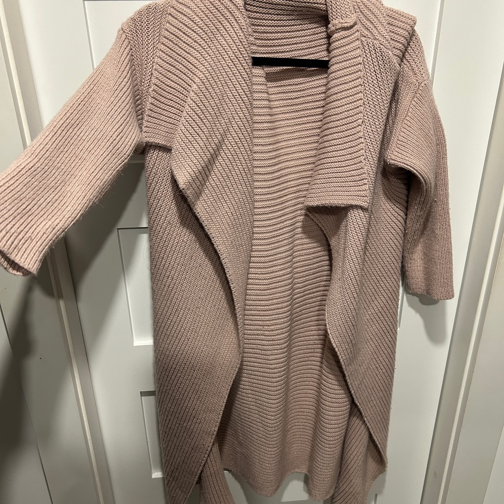Elegant Women's Blush Cardigan Sweater